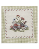 Federa Cuscino Arredo Pasquale in Gobelin Piazzato S70 - Passarelli Biancheria