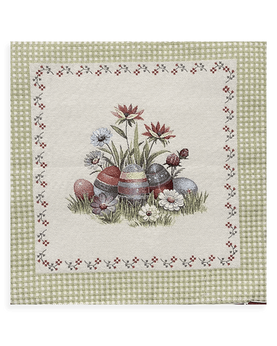 Federa Cuscino Arredo Pasquale in Gobelin Piazzato S70 - Passarelli Biancheria