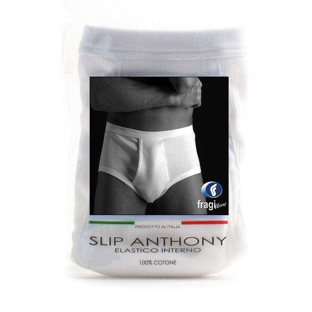 Fragi Slip da Uomo Classico Aperto Avanti a Costine Anthony S76 - Passarelli Biancheria