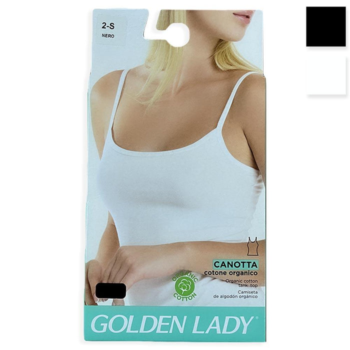 Golden Lady Canotta Top da Donna Cotone Organico O104IN S72 - Passarelli Biancheria