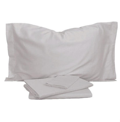 Fazzini Completo Lenzuola Matrimoniale in Raso di Cotone Finissimo Trecento S130 - Passarelli Biancheria