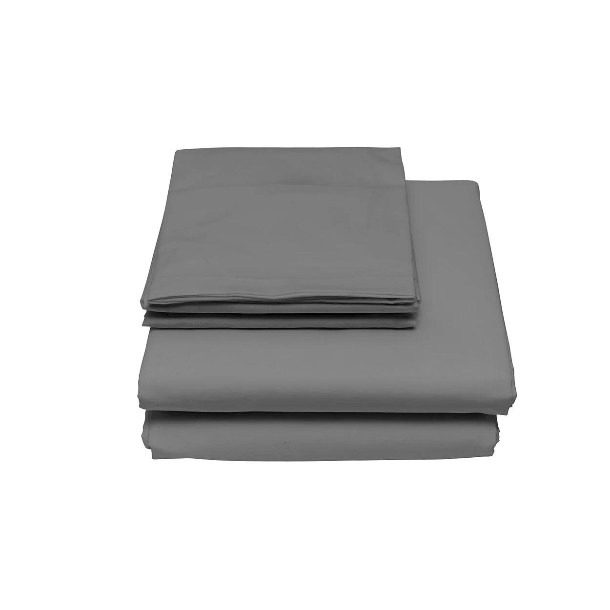 Completo Lenzuola in Puro Cotone Tinta Unita Colors Matrimoniale B42 - Passarelli Biancheria