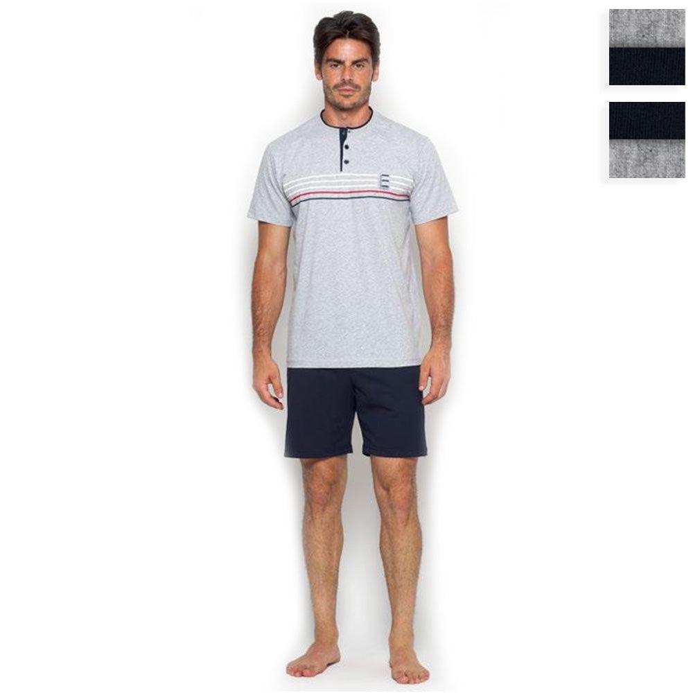 Jamas Pigiama Corto Estivo da Uomo EJ 2081 S41 - Passarelli Biancheria