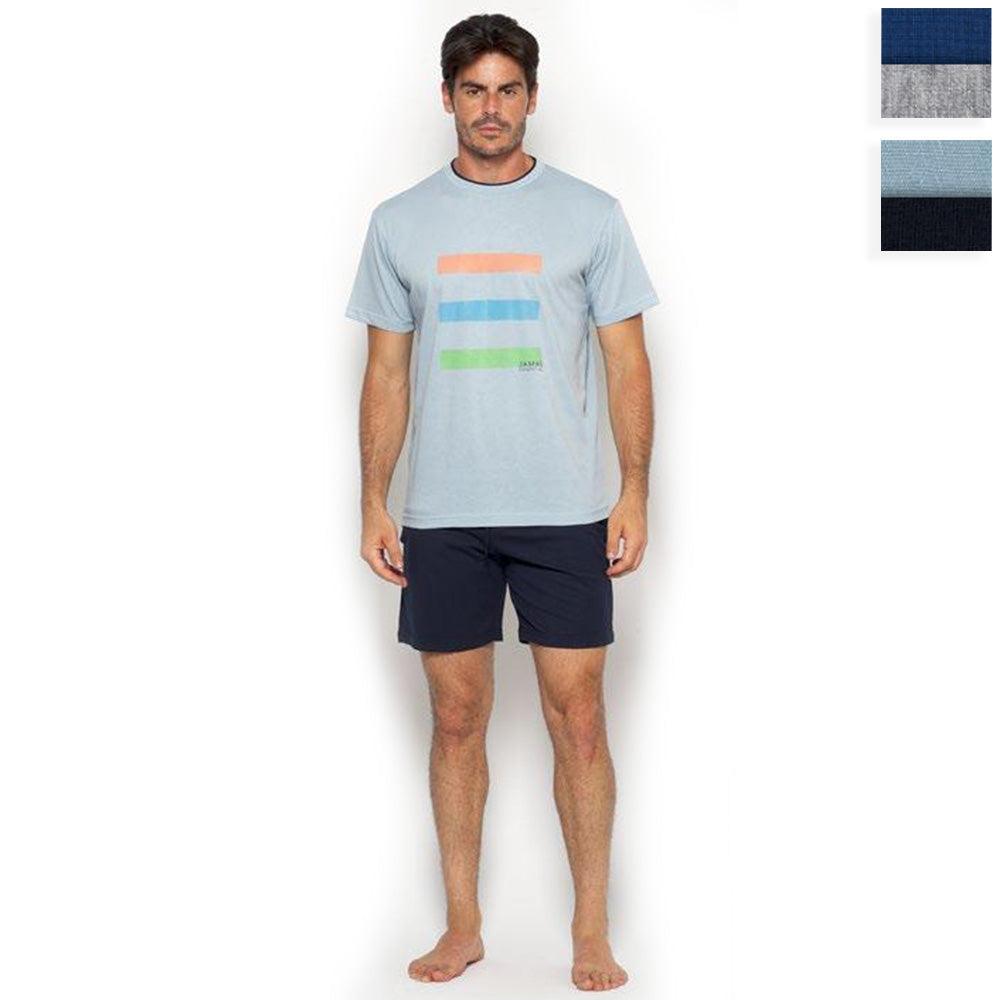 Jamas Pigiama Corto Estivo da Uomo EJ 2087 S41 - Passarelli Biancheria