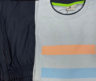 Jamas Pigiama Uomo Cotone Leggero Maniche Lunghe EJ2086 S50 - Passarelli Biancheria