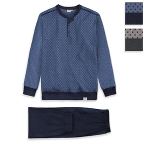 Jamas Pigiama da Uomo in Caldo Cotone IJ2073 S58 - Passarelli Biancheria