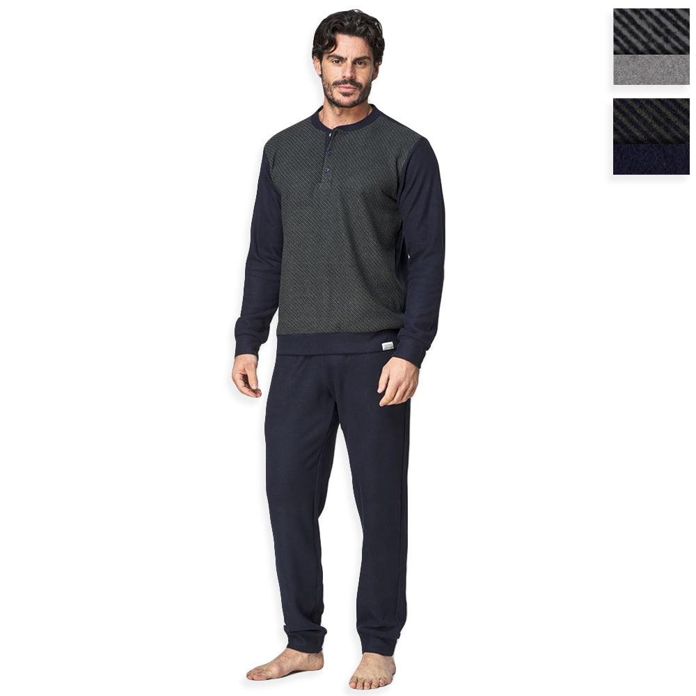 Jamas Pigiama da Uomo in Caldo Punto Milano IJ 2098 S56 - Passarelli Biancheria