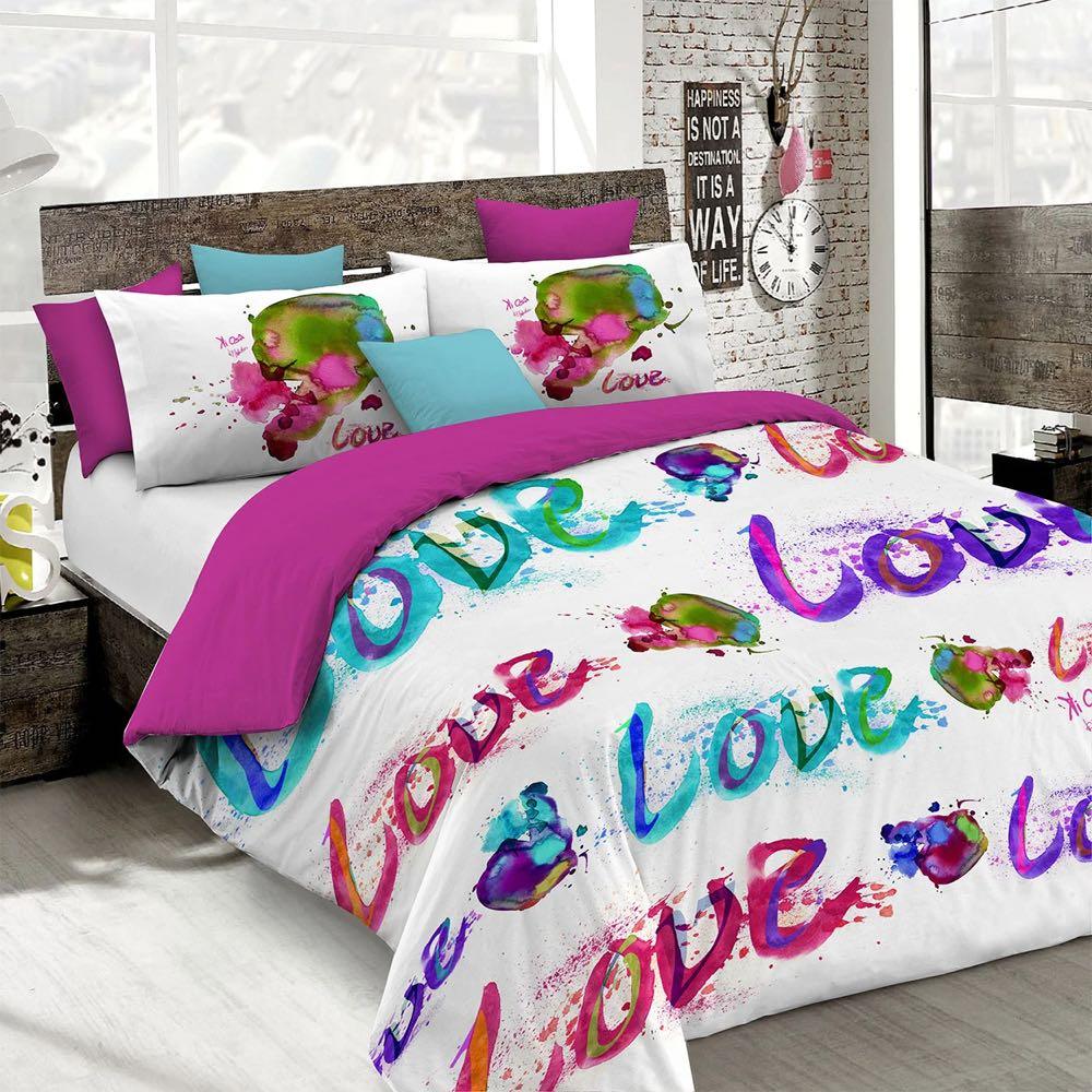 Kiosa Parure Copripiumino Matrimoniale in Cotone Kio614 B66 - Passarelli Biancheria