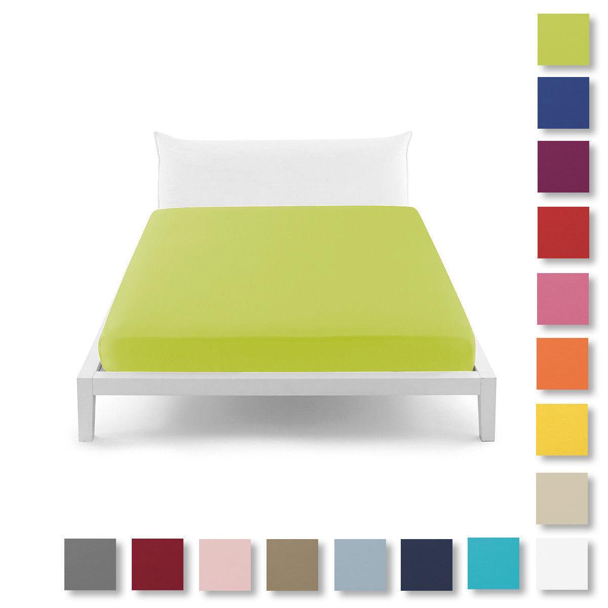 Bassetti Lenzuolo Sotto con Angoli in Cotone Tinta Unita - Varie Dimensioni - Passarelli Biancheria