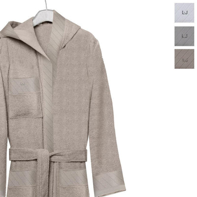 Liu Jo Accappatoio Unisex con Cappuccio Diagonal LB791B S140 - Passarelli Biancheria