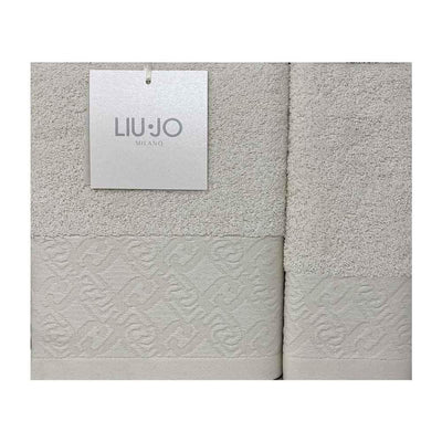 Liu Jo Set 1+1 Asciugamani Chains LB851B in Scatola S34 - Passarelli Biancheria