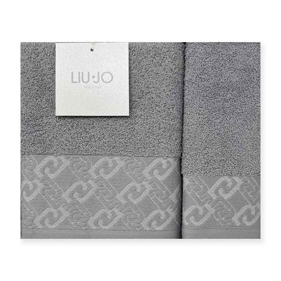 Liu Jo Set 1+1 Asciugamani Chains LB851B in Scatola S34 - Passarelli Biancheria