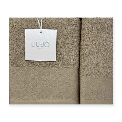 Liu Jo Set 1+1 Asciugamani Chains LB851B in Scatola S34 - Passarelli Biancheria