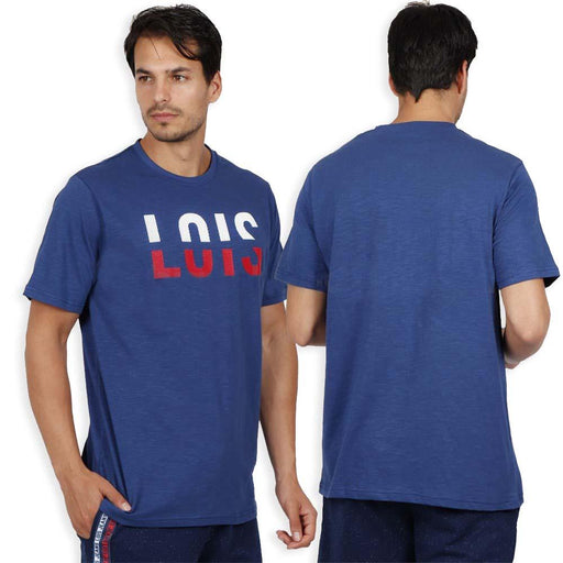 Lois T-Shirt Abbigliamento da Uomo in Cotone con Scritta Centrale 56096 S12 - Passarelli Biancheria