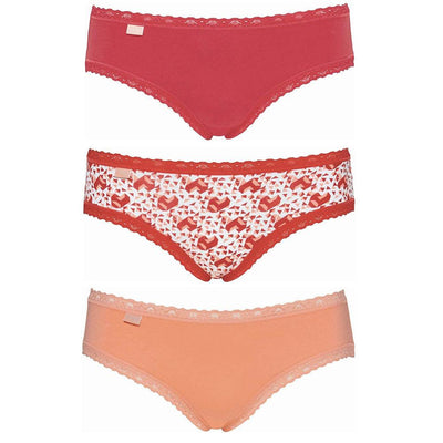 Sloggi Donna 24/7 Weekend Hipster C3P 3 Slip Hipster S10 - Varie Fantasie - Passarelli Biancheria