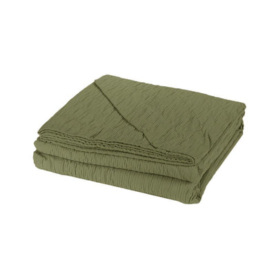 Fazzini Copriletto Estivo Matrimoniale in Cotone Jacquard Plissè S150 - Passarelli Biancheria