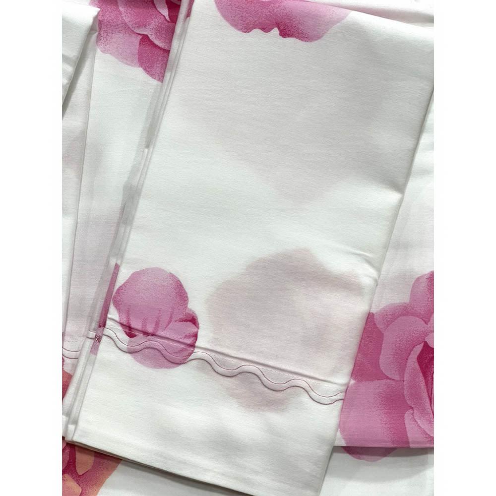 Mariella Burani Completo Lenzuola Matrimoniale Roseto S130 - Passarelli Biancheria