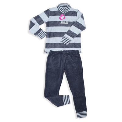 Milk And Honey Pigiama Donna Invernale in Pile Coral PD0585 D17 - Passarelli Biancheria