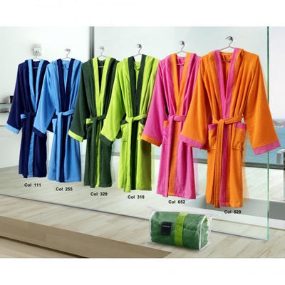 Carrara Accappatoio Microspugna con Cappuccio Voyage 88706 D32 - Passarelli Biancheria