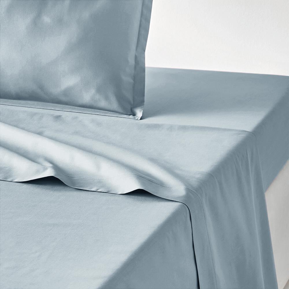 Mirabello Completo Lenzuola Matrimoniale in Percalle Tinta Unita Louisiana S84 - Passarelli Biancheria