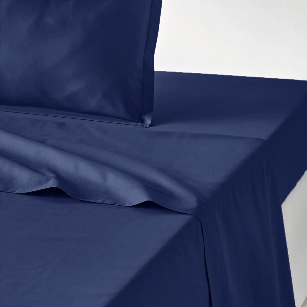 Mirabello Completo Lenzuola Matrimoniale in Percalle Tinta Unita Louisiana S84 - Passarelli Biancheria