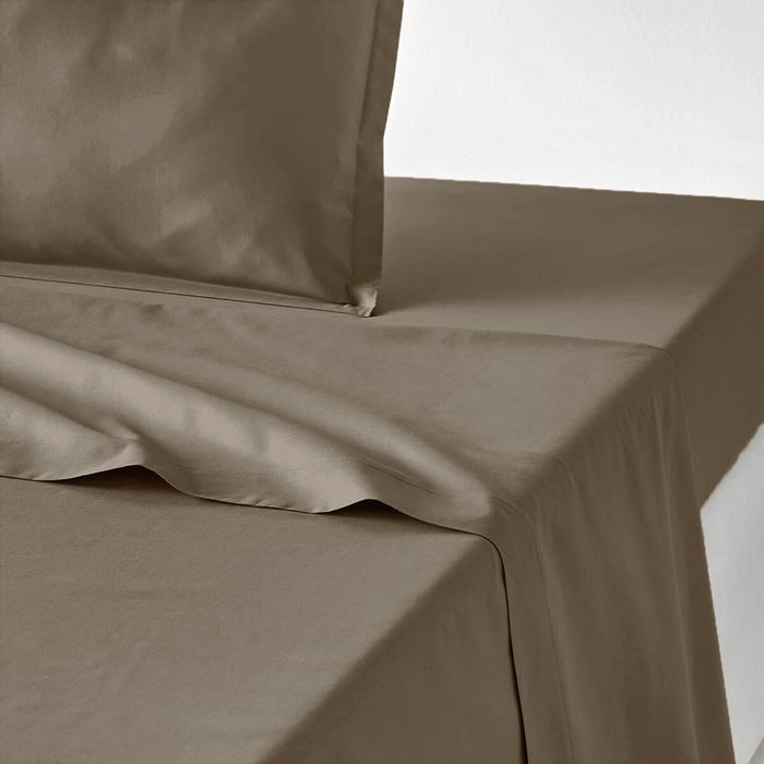 Mirabello Carrara-Bettlaken-Set aus unifarbenem Baumwollperkal Louisiana S84