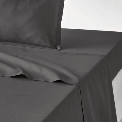 Mirabello Completo Lenzuola Matrimoniale in Percalle Tinta Unita Louisiana S84 - Passarelli Biancheria