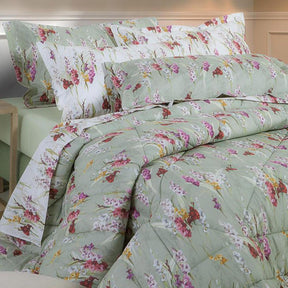 Mirabello Trapunta Invernale Matrimoniale Piccoli Gladioli 2009606 D190 - Passarelli Biancheria