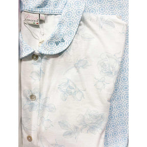 Miss Lingerie Pigiama Cotone Leggero da Donna Maniche Lunghe Aperto S60 - Passarelli Biancheria