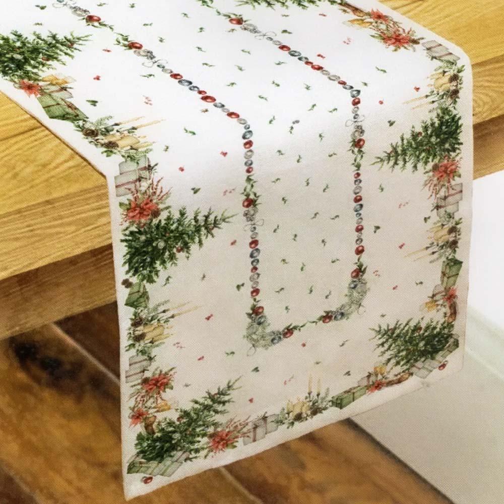 Neith Runner 45x150cm. in Puro Cotone Noel 3891 D18 - Passarelli Biancheria