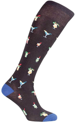 Officine Tessili Calza Lunga in Caldo Cotone disegno Cocktail OT20W18 S66 - Passarelli Biancheria