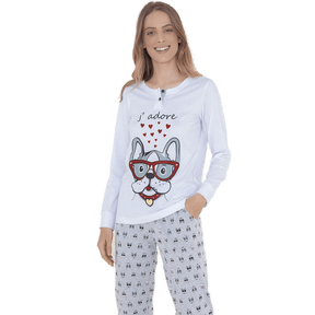 Noidinotte Pigiama Lungo Cotone Leggero da Donna FA7302 S24 - Passarelli Biancheria