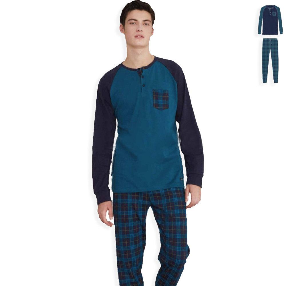 Noidinotte Pigiama da Uomo Caldo Cotone FC 2176 S29 - Passarelli Biancheria