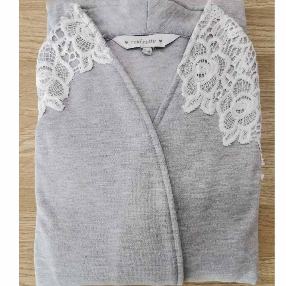 Noidinotte Vestaglia in Pile collo Coreano modello Sciallata