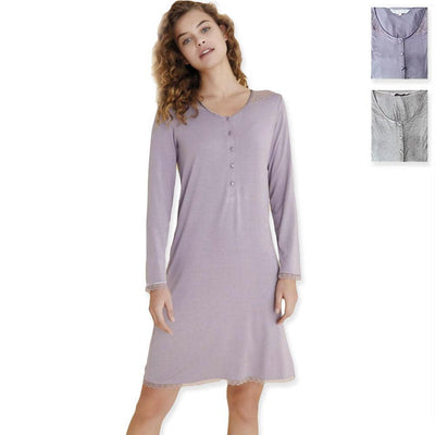 Noidinotte Camicia da Notte Maniche Lunghe Modal LA2262 S26 - Passarelli Biancheria