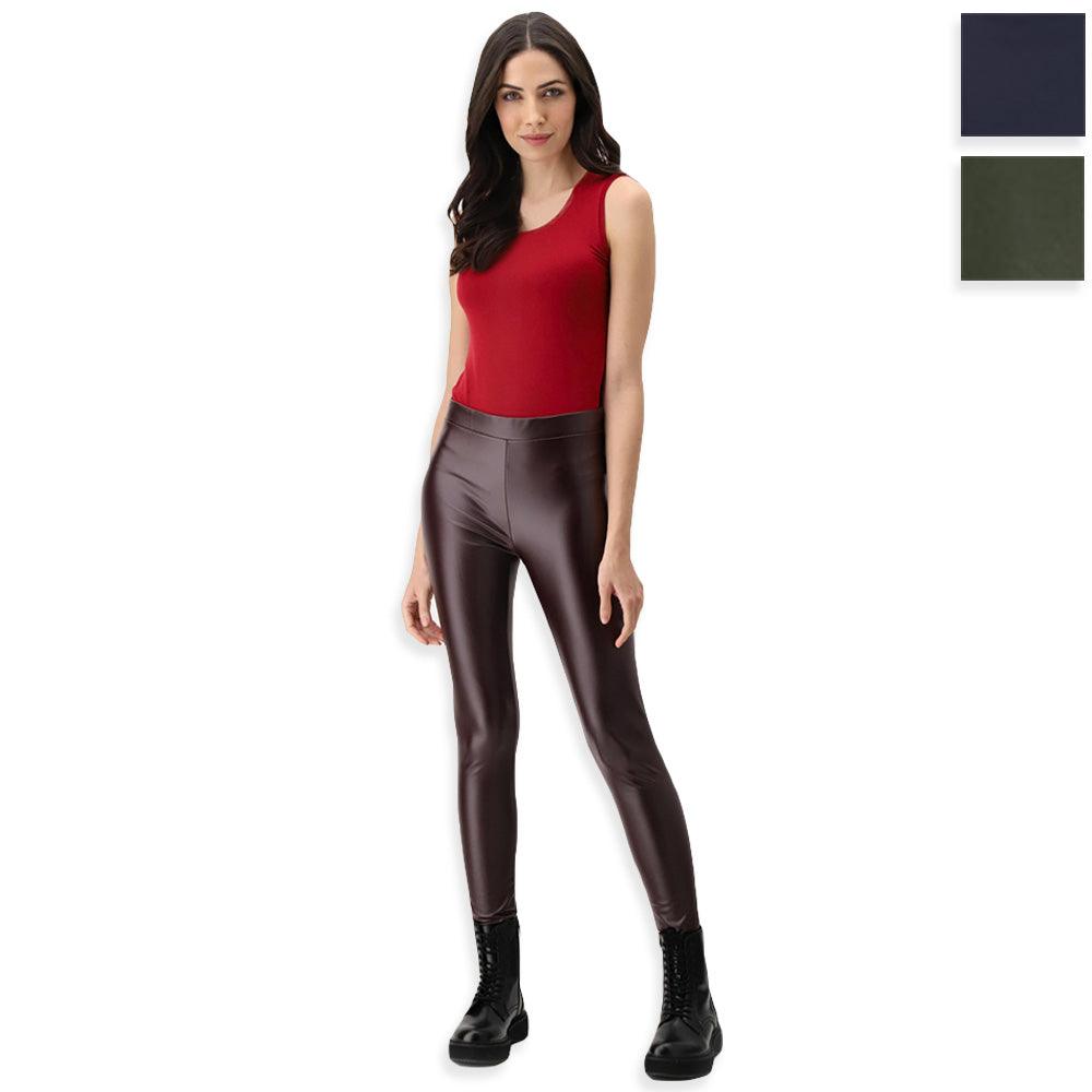 Oroblu Jeggings in Eco Pelle Deep Forest Jeggings VOBT64457 S32 - Passarelli Biancheria