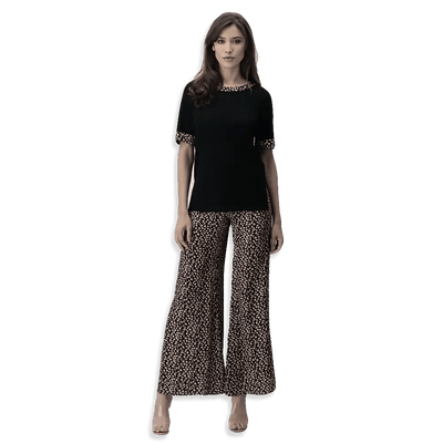 Oroblu Maglia T-Shirt da donna Pull-On Tops Flowers VOBT67347 S40 - Passarelli Biancheria