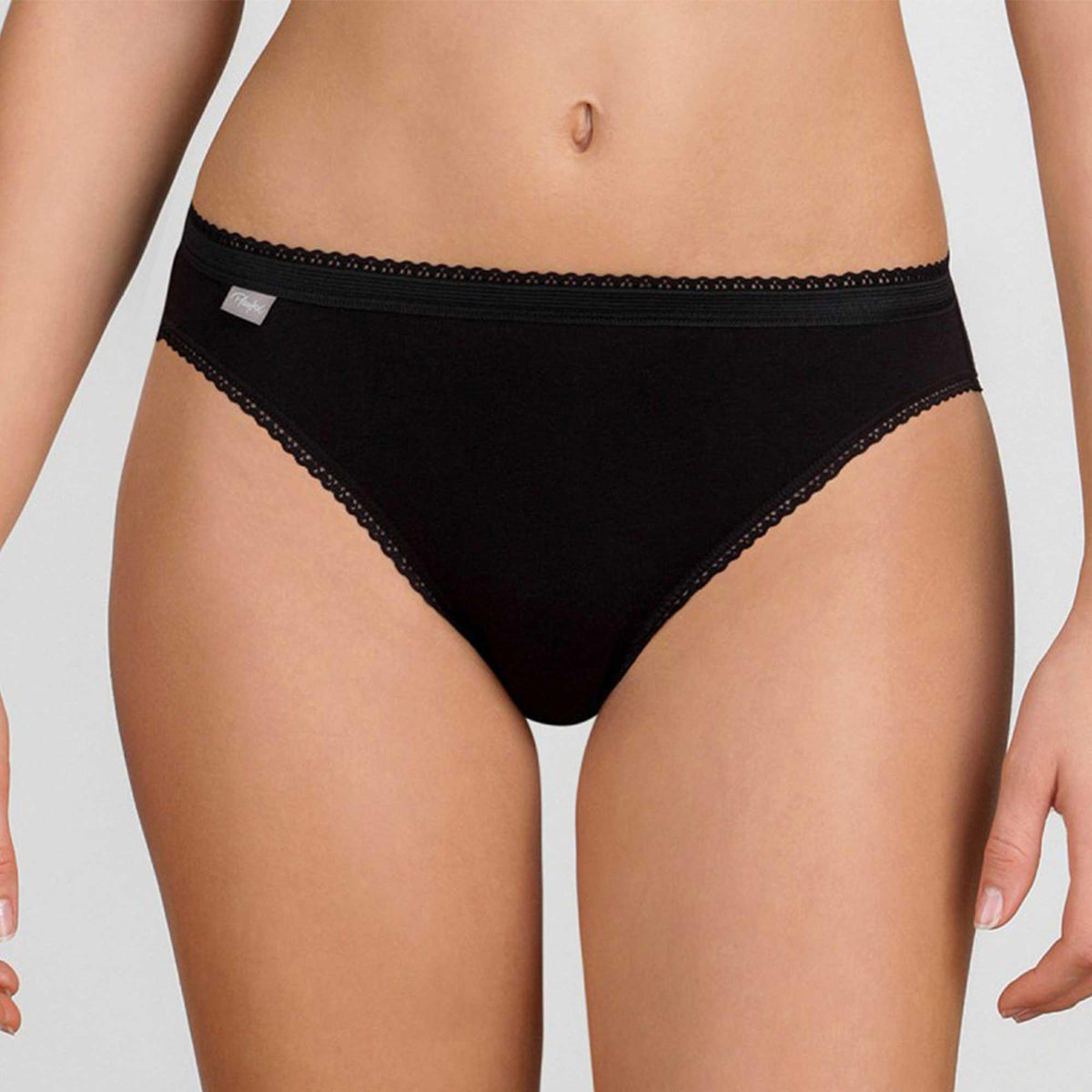 Slip Femme Playtex P00BS - Dentelle En Coton Élastique - Neuf Avec Étiquettes