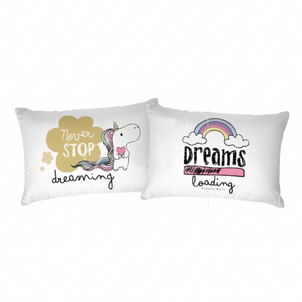 Federe Printed 52x82cm Stampata Messaggi D12 - Passarelli Biancheria