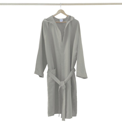 Bassetti Time Accappatoio con cappuccio in microfibra tinta unita S36 - Passarelli Biancheria