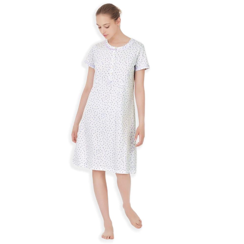 Camicia Da Notte Manica Corta CARESS - 3 Colori &ndash; Elle Home