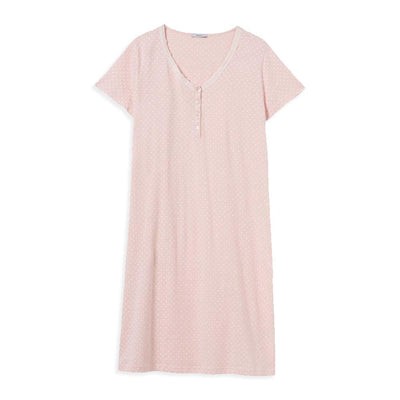 Ragno Camicia da notte Maniche Corte in jersey di cotone DC52NK S30 - Passarelli Biancheria