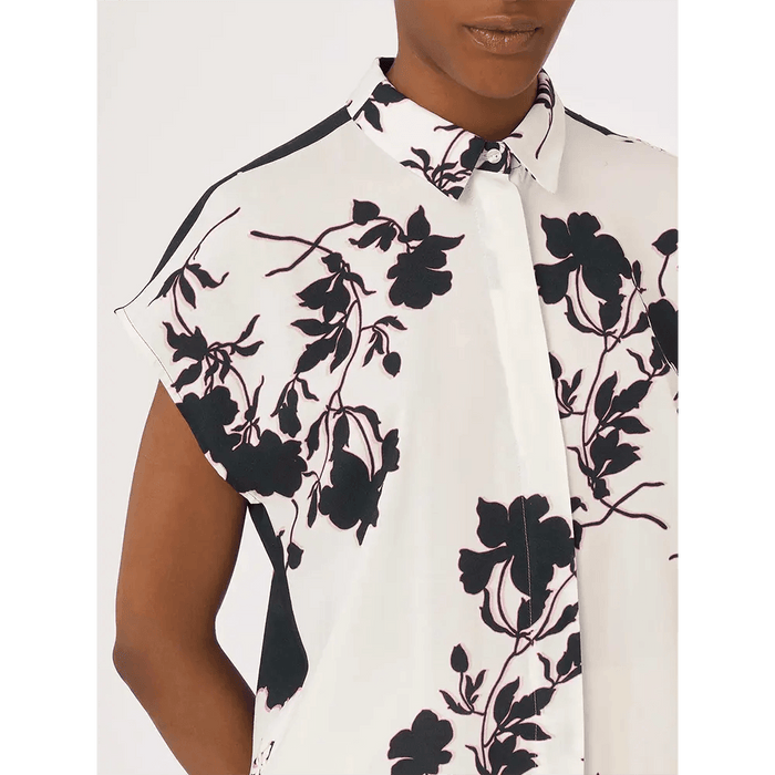 Ragno Flower print shirt in EcoSilk muslin DG96SX S50