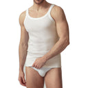 Ragno Canottiera Invernale per Uomo Spalla Stretta a Costina in pura lana 004151 S24 - Passarelli Biancheria