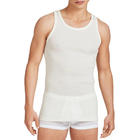 Ragno Canottiera Invernale per Uomo Spalla Larga a Costina in pura lana 004152 S24 - Passarelli Biancheria