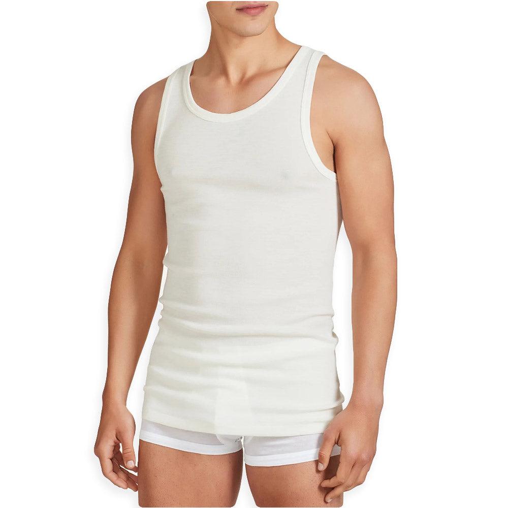 Ragno Canottiera Spalla Larga in Lana da Uomo 060032 S26 - Passarelli Biancheria