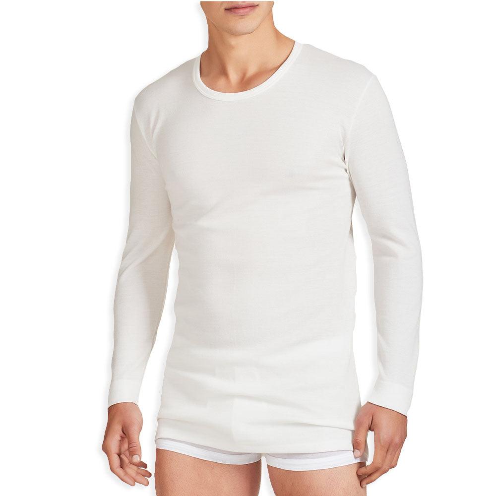 Ragno Maglia Intima Uomo Lana Cotone Maniche Lunghe Girocollo