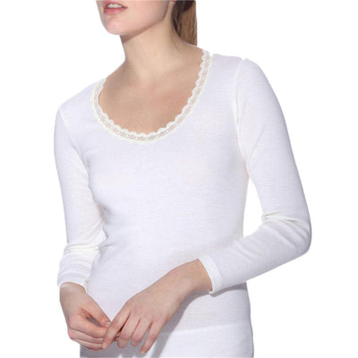 Ragno Maglia Intima da Donna Maniche Lunghe Pura Lana 07309A S35 - Passarelli Biancheria