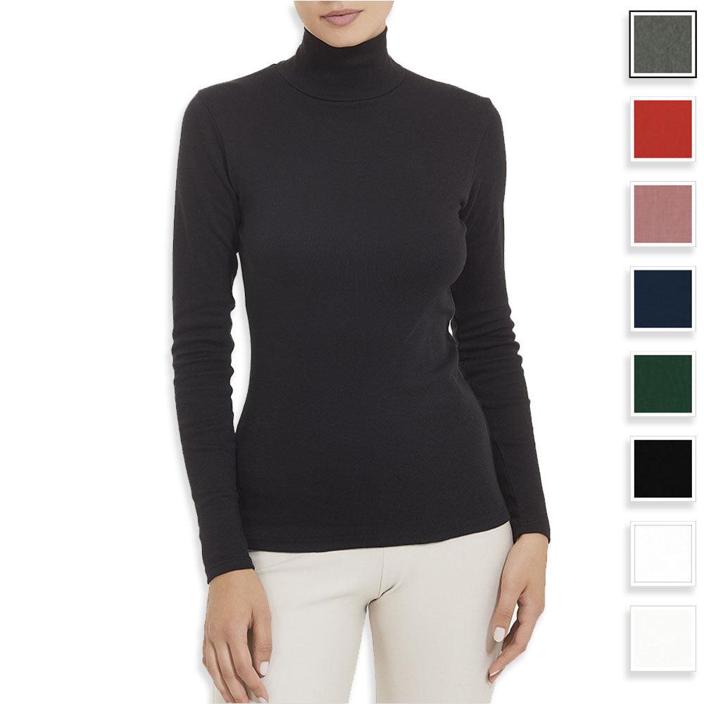 Ragno Maglietta da Donna a Collo alto in Caldo Cotone S16 - Passarelli Biancheria