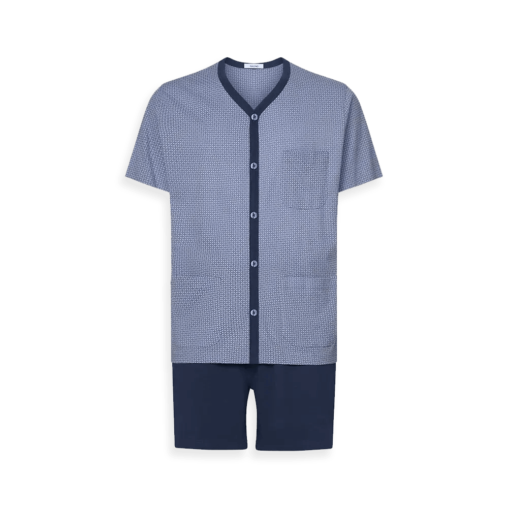 Ragno Pigiama Estivo Corto Aperto da Uomo U651NG S28 - Passarelli Biancheria